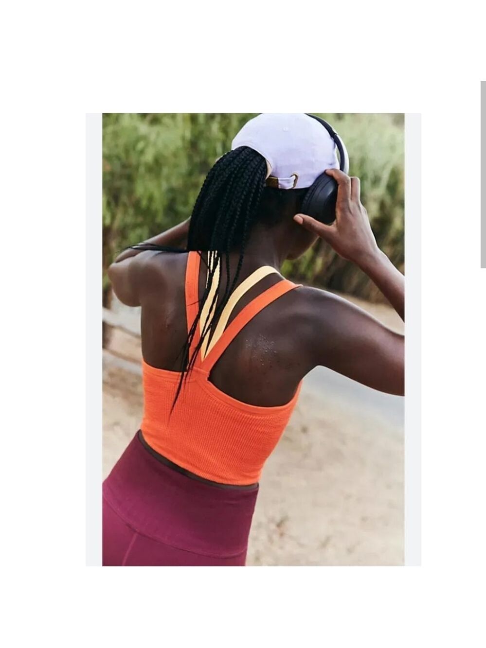 Free People Movement Scrunched Ribbed Tank M/L - Picture 3 of 5